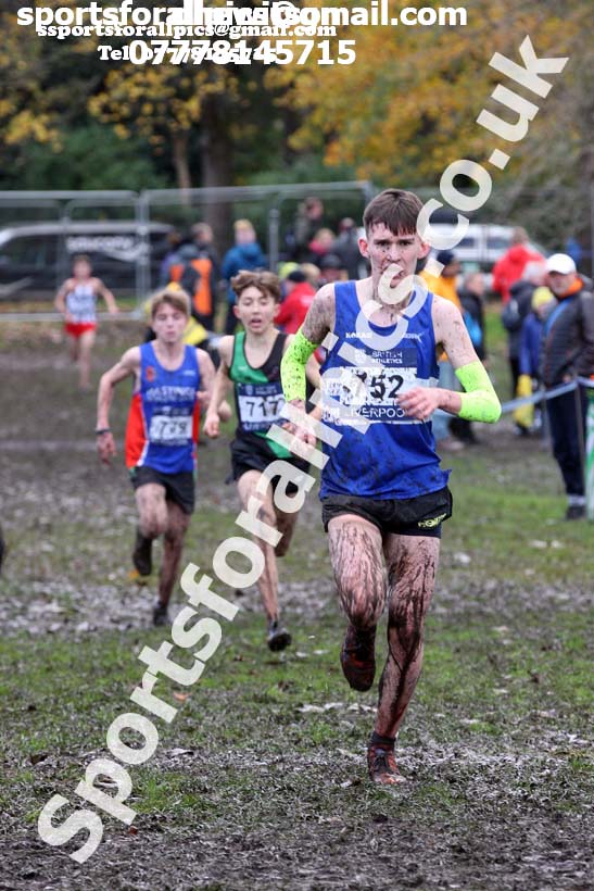 Mens under-17s  2017 British Athletics Liverpool Cross Challenge, Sefton Park, Liverpool. Photo:  David T. Hewitson/Sports for All Pics